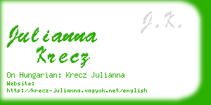 julianna krecz business card